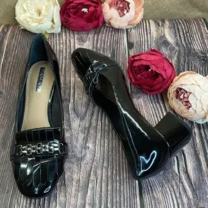 Tahari Black Mary Block Heel Pumps 7M