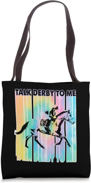 Talk Derby To Me Equestrian Horse Riding Tote Bag