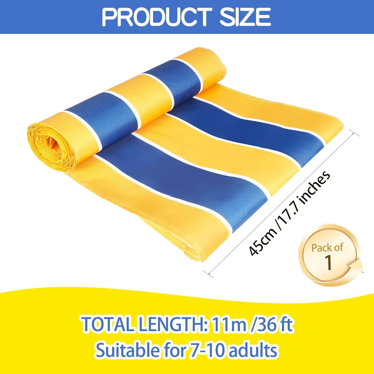 Team Building Games Teamwork Games for Working Adults, Group Activities Mat for School Students Teens, Field Day Games (36 ft, Pack of 1)