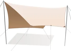 Tent Tarp Camping Tarp Waterproof Rain Fly Tarp for Hammock and Shelter Camping Accessories Outdoor Supplies Tent Tarp (Size : 290 * 500cm)