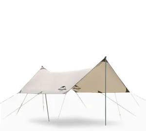 Tent Tarps Tent Sun Shelter,Portable Lightweight Waterproof Windproof Snowproof Camping Shelter for Snow Sunshade for Camping Outdoor Travel (Size : Small) (One Color Small)
