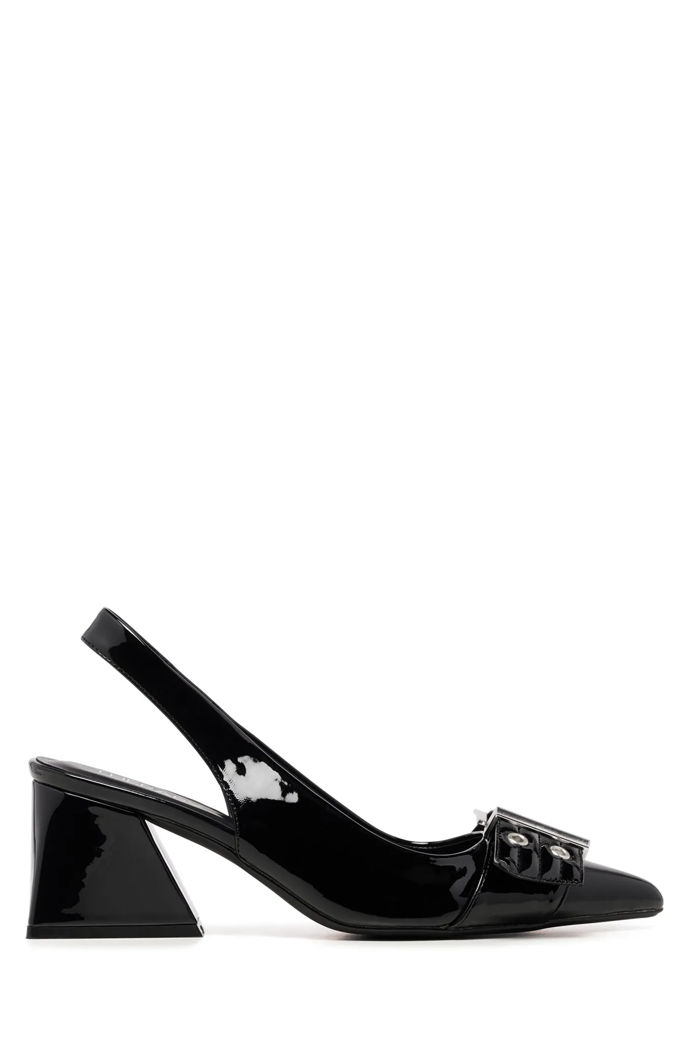 THERAPY Slay Slingback Pump Black Patent
