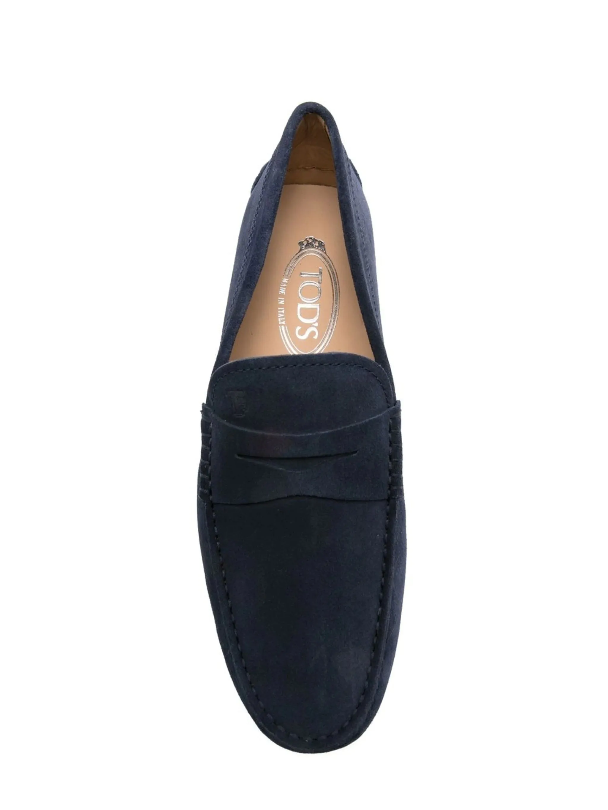 Tod's Oxford Blue Suede Slip på lägenheter