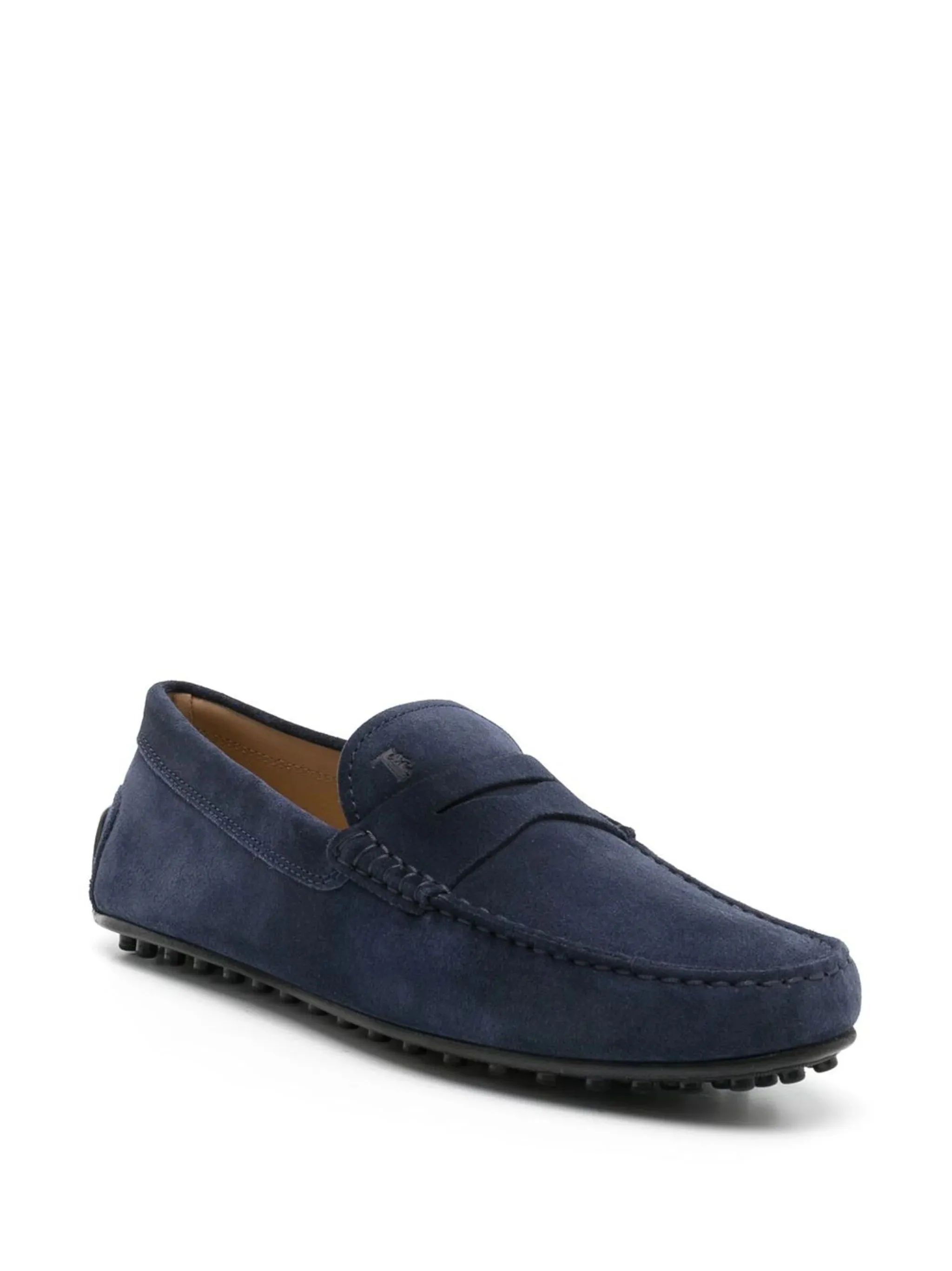 Tod's Oxford Blue Suede Slip på lägenheter