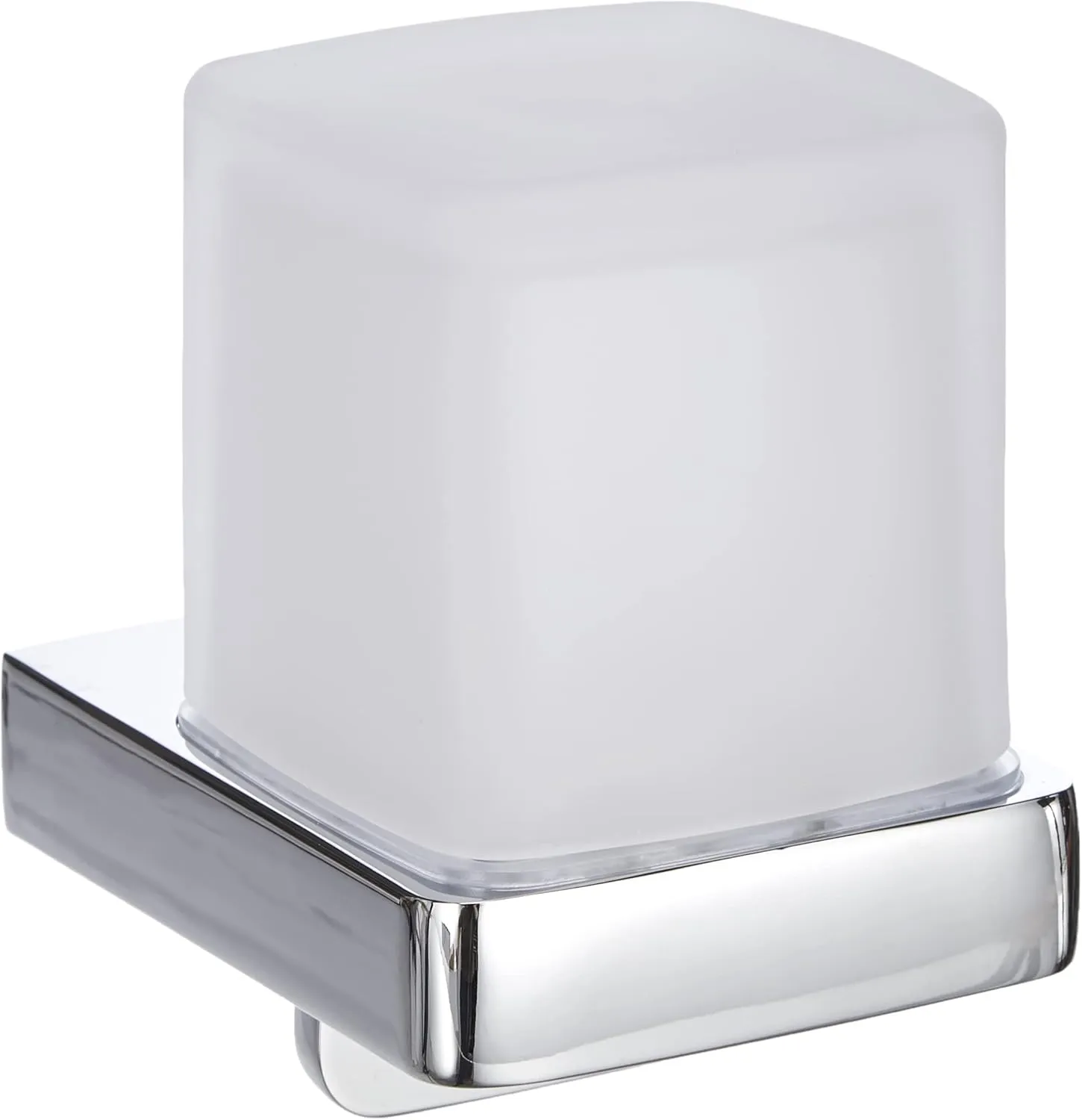 Trend Dispenser 155 ml Crystal Glass/Chrome Liquid Soap Dispenser-022100101, Metal, One Size