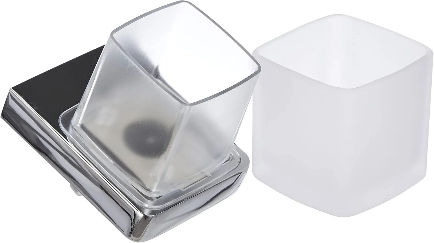 Trend Dispenser 155 ml Crystal Glass/Chrome Liquid Soap Dispenser-022100101, Metal, One Size