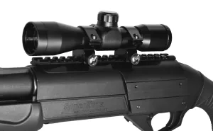 Trinity 4X32 Hunter Scope for Benelli Super nova Benelli Nova Pump 12ga Picatinny Weaver Base Mount Adapter Optics Hunting Accessory mildot Reticle Target Range Gear Single Rail.