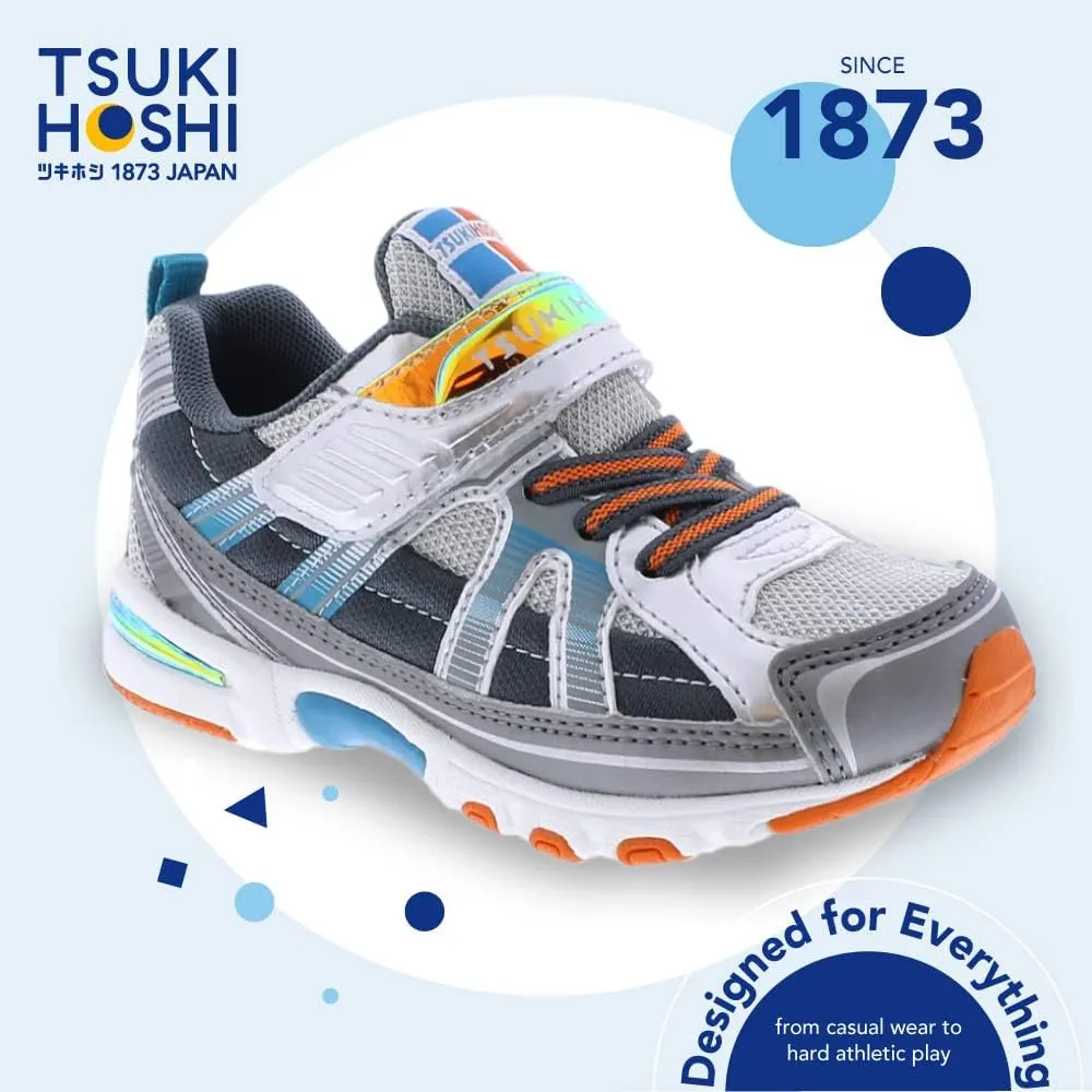 TSUKIHOSHI Storm Baby and Toddler Shoes - Strap-Closure Machine-Washable Baby Shoes with Wide Toe Box & Slip-Resistant, Non-Marking Outsoles