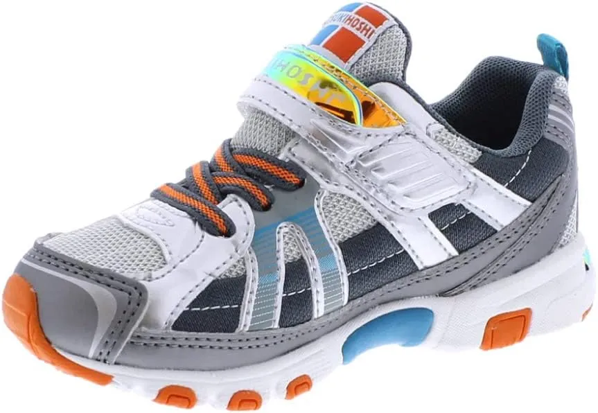 TSUKIHOSHI Storm Baby and Toddler Shoes - Strap-Closure Machine-Washable Baby Shoes with Wide Toe Box & Slip-Resistant, Non-Marking Outsoles