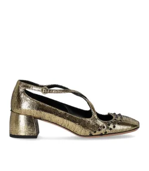 Two For Love Gold Pump