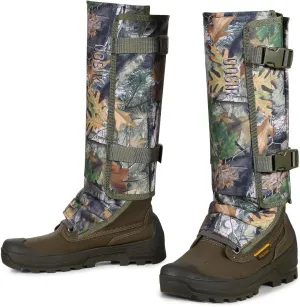 UIIHUNT Snake Gaiters, Waterproof Snake Chaps Snake Gaiter for Men Women, Adjustable Snake Bite Protection Snake Guards