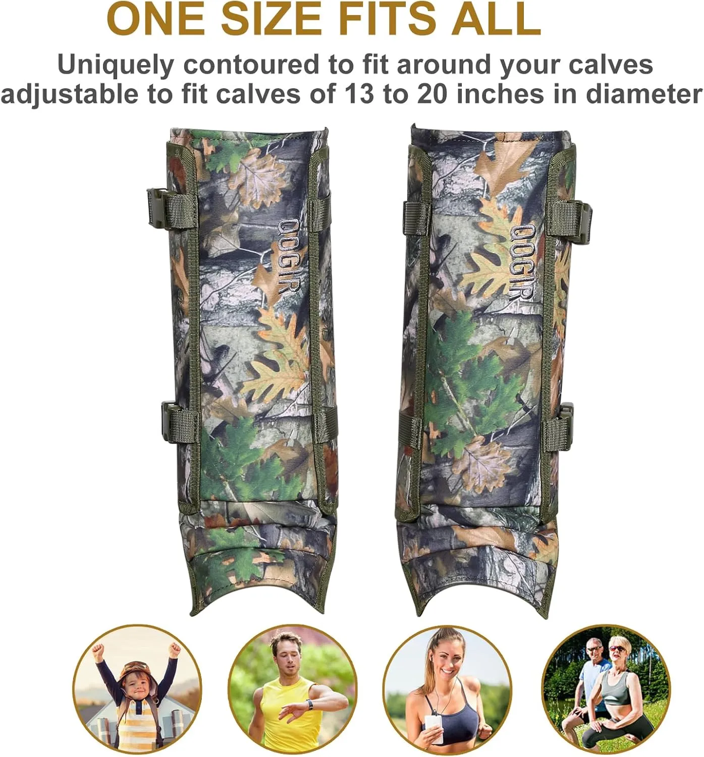 UIIHUNT Snake Gaiters, Waterproof Snake Chaps Snake Gaiter for Men Women, Adjustable Snake Bite Protection Snake Guards