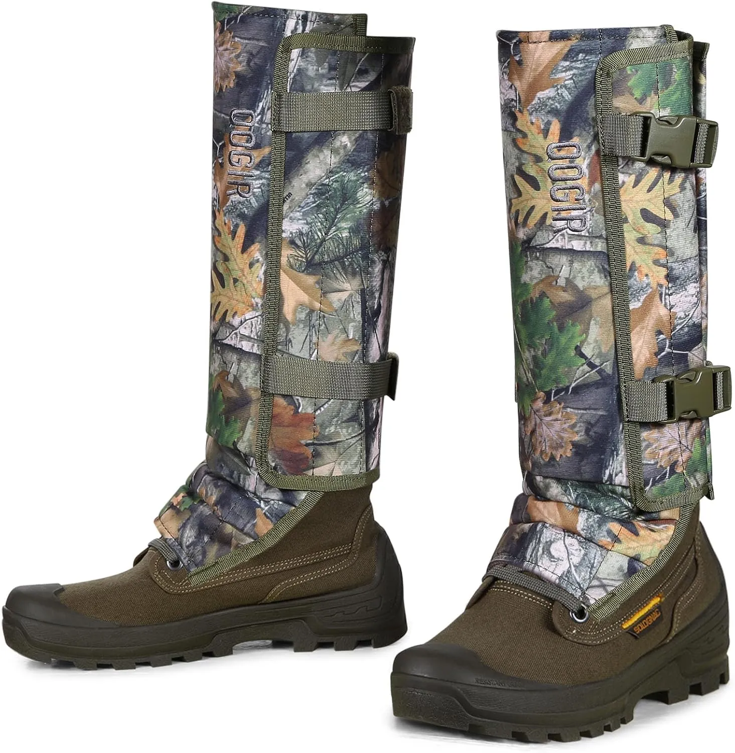 UIIHUNT Snake Gaiters, Waterproof Snake Chaps Snake Gaiter for Men Women, Adjustable Snake Bite Protection Snake Guards