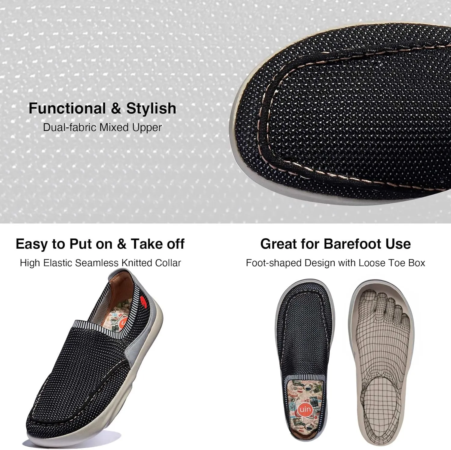 UIN Men's Art Travel Shoes Slip On Casual Painted Loafers Lightweight Comfort Fashion Sneaker Mojacar