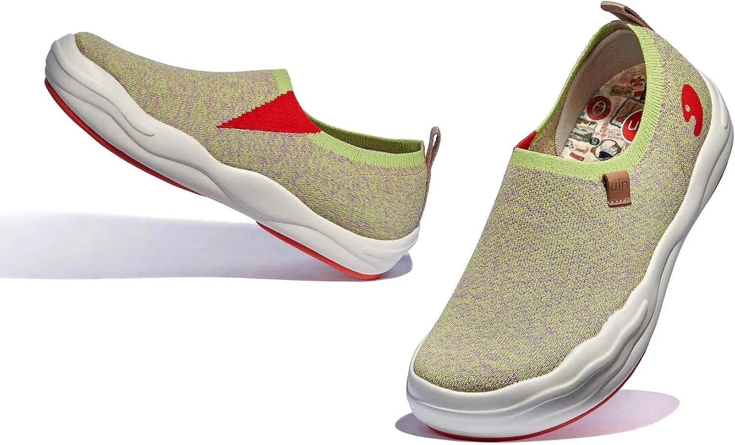 UIN Women's Slip On Loafers Lightweight Walking Sneaker Art Travel Shoes Toledo Ⅷ