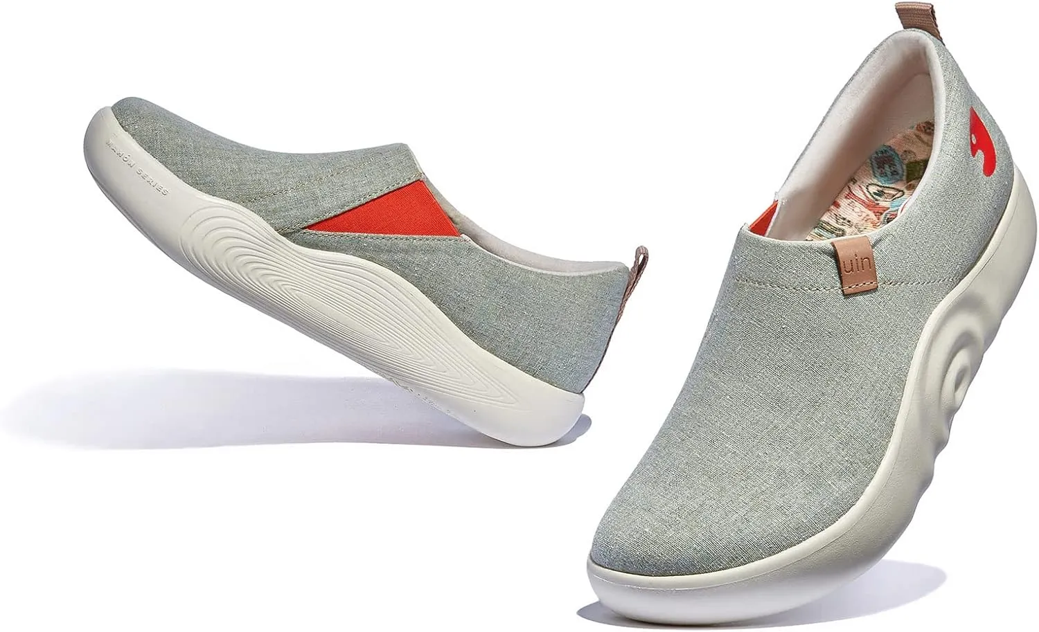 UIN Women's Walking Shoes Art Travel Slip On Casual Lightweight Fashion Sneaker Toledo Ⅹ