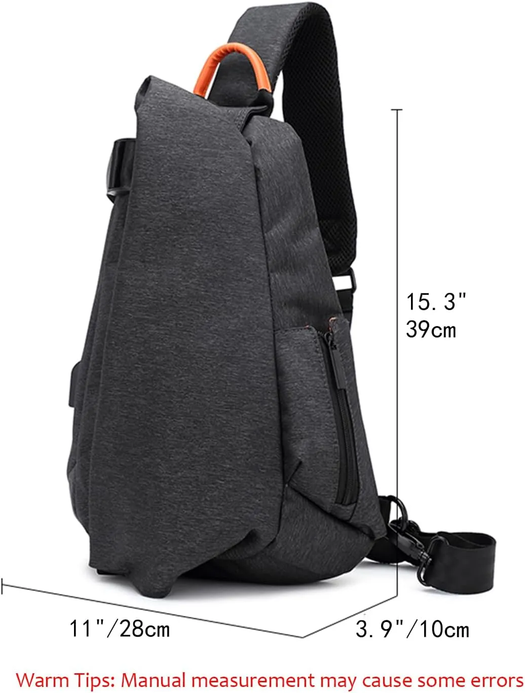 UnisexAdult Small Crossbody Messenger Bag Durable Chest Handbag Sling Crossbody Backpack