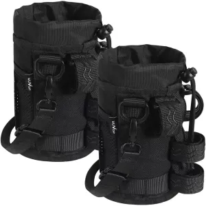 Universal Cycling Bicycle Water Bottle Drink Cup Cage with Mesh Pockets for Cruiser, Scooter, Mountain Bike, Road Bike, Wheelchair