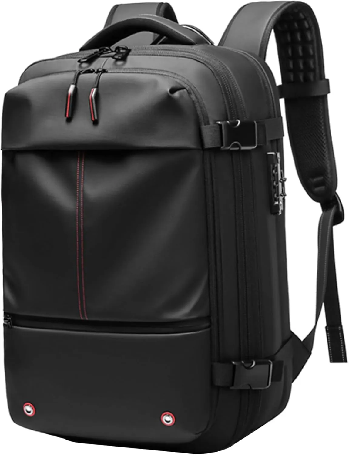 Vacuum Backpack Travel 60L Expandable Multi-pocket Waterproof Carry On Backpack with Lock Padded Breathable Zipper Closure Travel Backpack for Men Business , Travel Backpack For Men, Vacuum Backpack