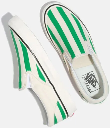 Vans Classic Slip On 98 DX (Anaheim Factory) OG White/OG Emerald/Big Stripes