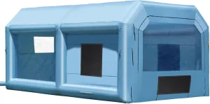 VEVOR Inflatable Paint Booth, 21 x 13.5 x 9.8 ft Inflatable Spray Booth, with 1100W Powerful Blower and Air Filter System, Large Furniture Painting, Portable Car Paint Booth for Medium-Sized Vehicles