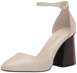 Vince Camuto Women's Addilenz Block Heel Pump, Coconut Cream, 10