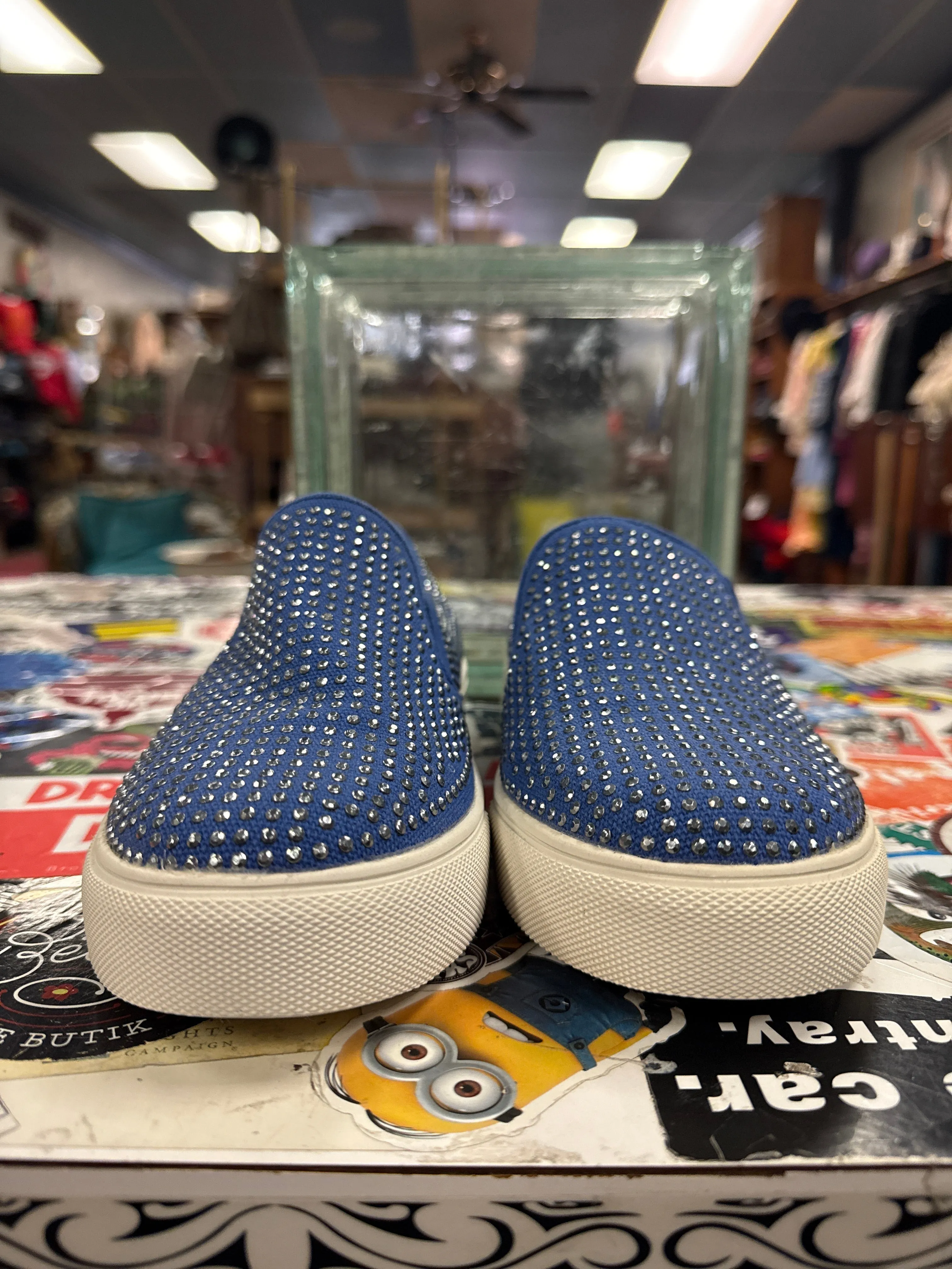 WANTED STUDDED SLIP ON SNEAKER