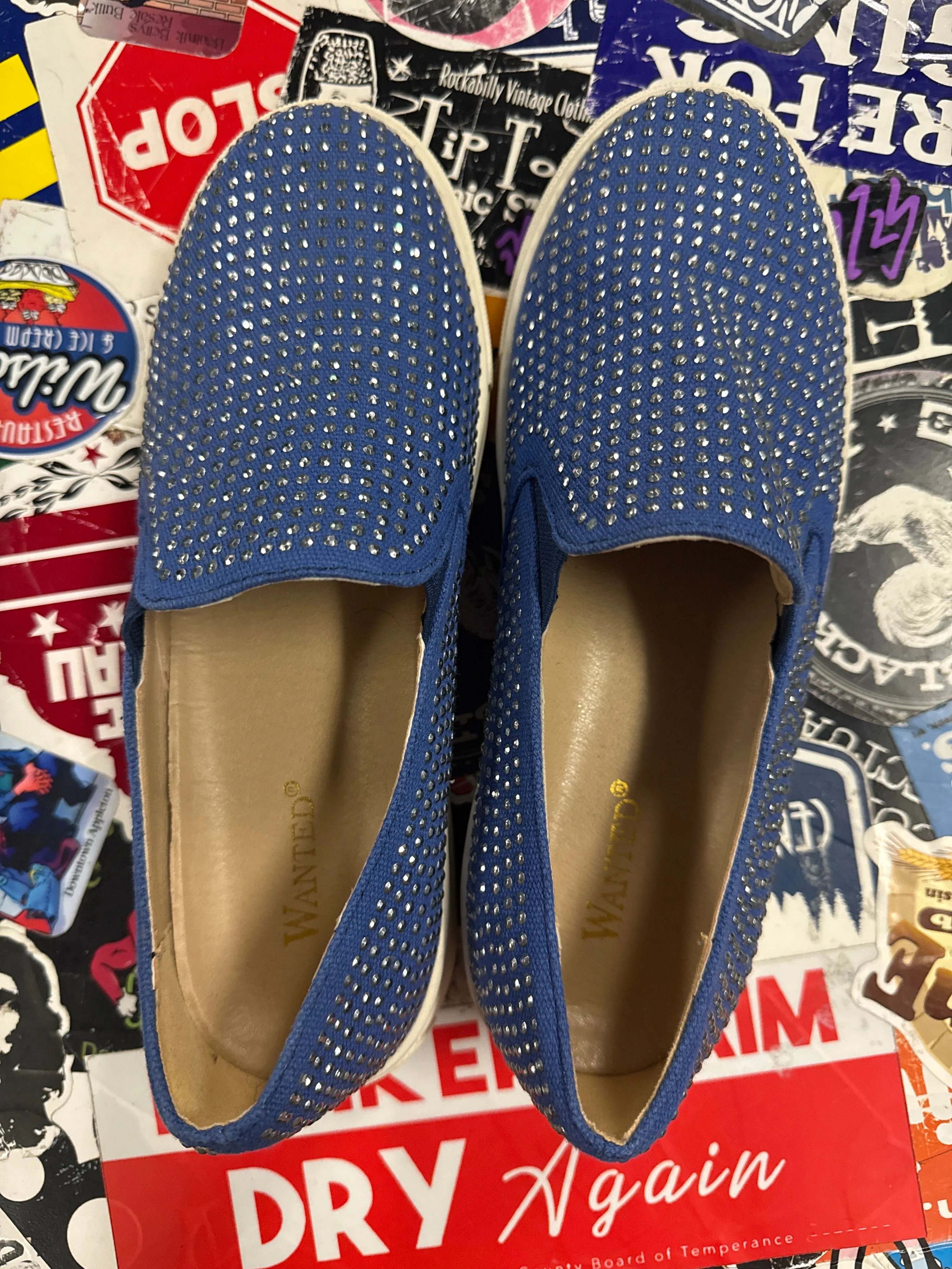 WANTED STUDDED SLIP ON SNEAKER