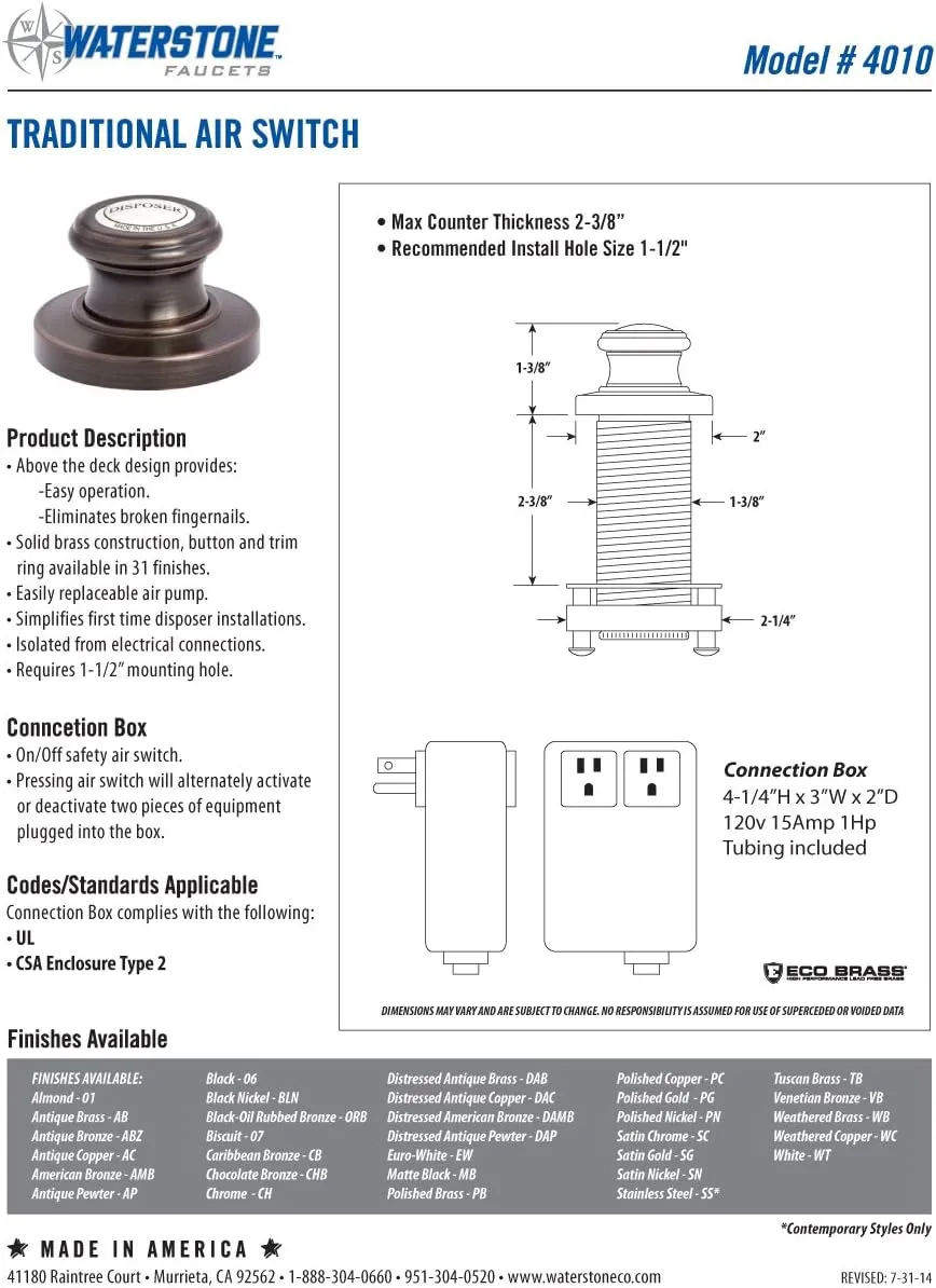 Waterstone 6250-3-SB Annapolis Bridge Faucet - Cross Handles 3pc. Suite Satin Brass