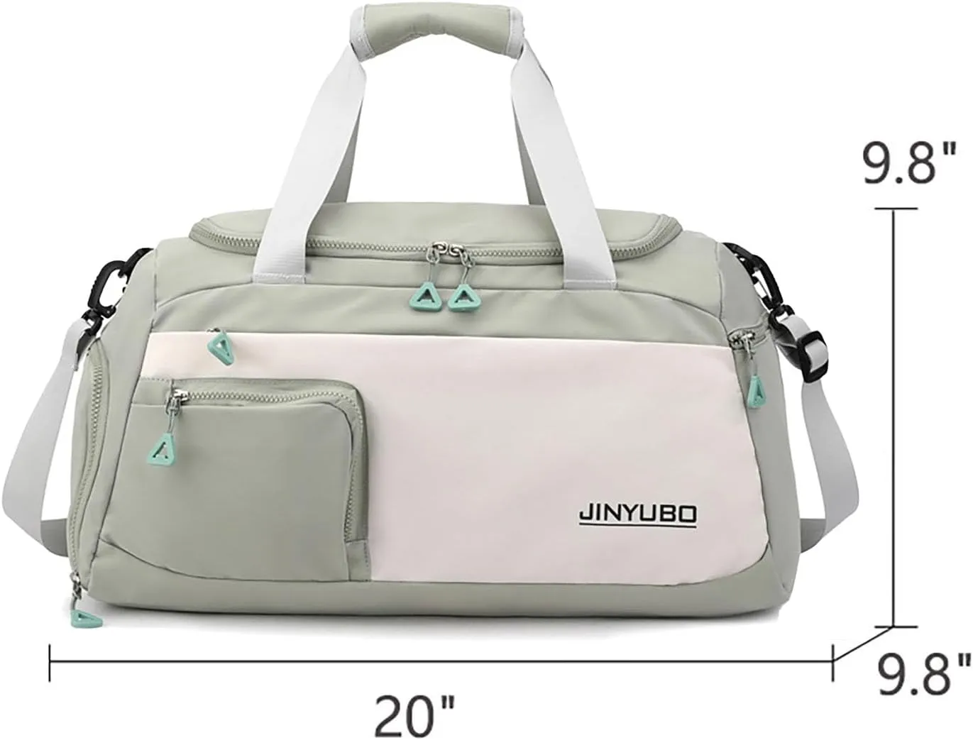 Weekender Overnight Bag Travel Duffel Bag with Independent Shoe Compartment Carry On Sports Tote Gym Bag for Women Men (Chartreuse)