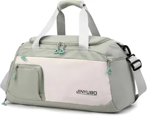 Weekender Overnight Bag Travel Duffel Bag with Independent Shoe Compartment Carry On Sports Tote Gym Bag for Women Men (Chartreuse)