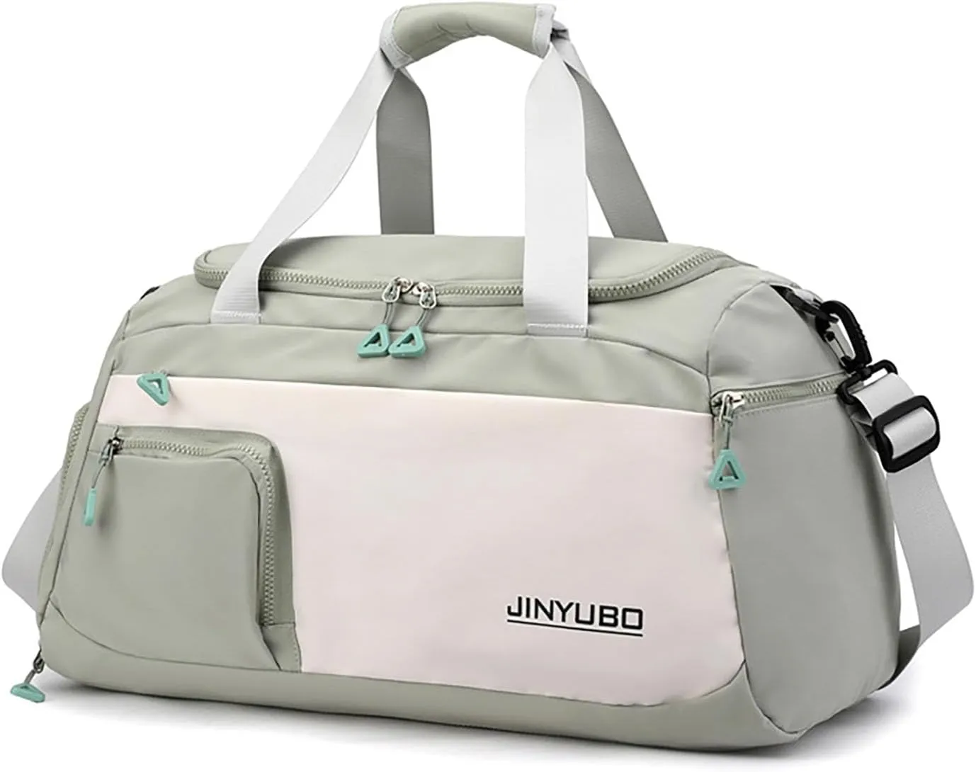 Weekender Overnight Bag Travel Duffel Bag with Independent Shoe Compartment Carry On Sports Tote Gym Bag for Women Men (Chartreuse)