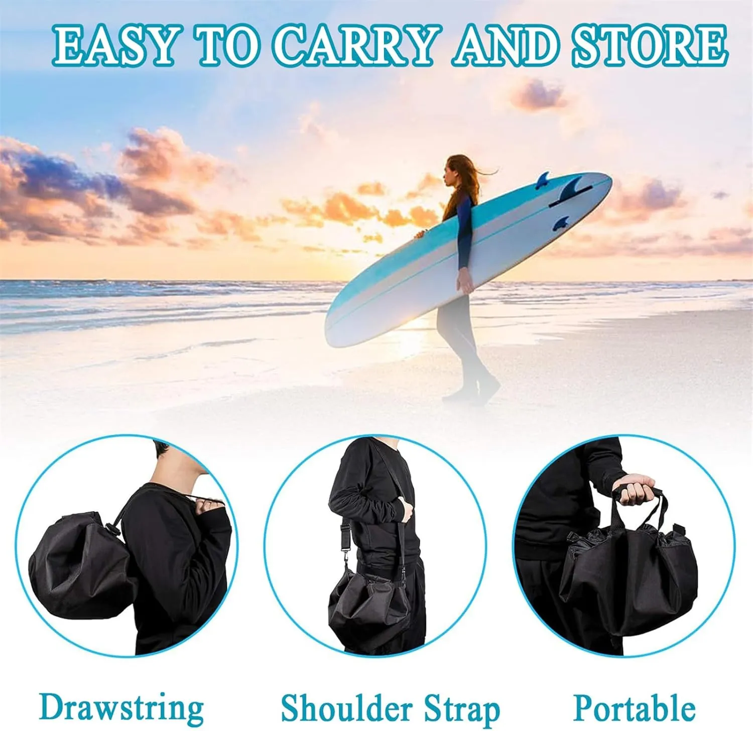 Wetsuit Changing Mat | Wetsuit Storage Bags | Waterproof Outdoor Changing Bag | Portable Beach Wet Clothes Dry Bag | Waterproof Changing Mats