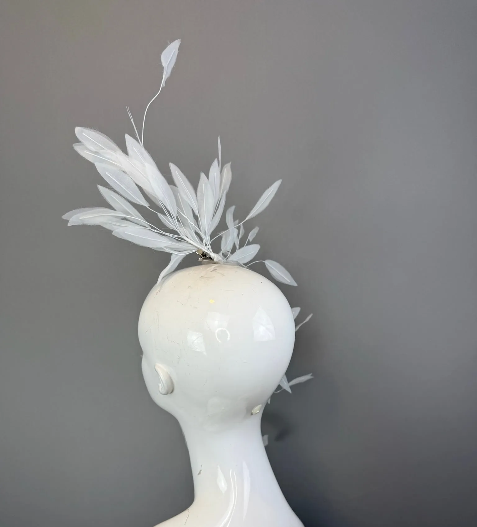 White Kentucky Derby fascinator, Derby Hat Alternative