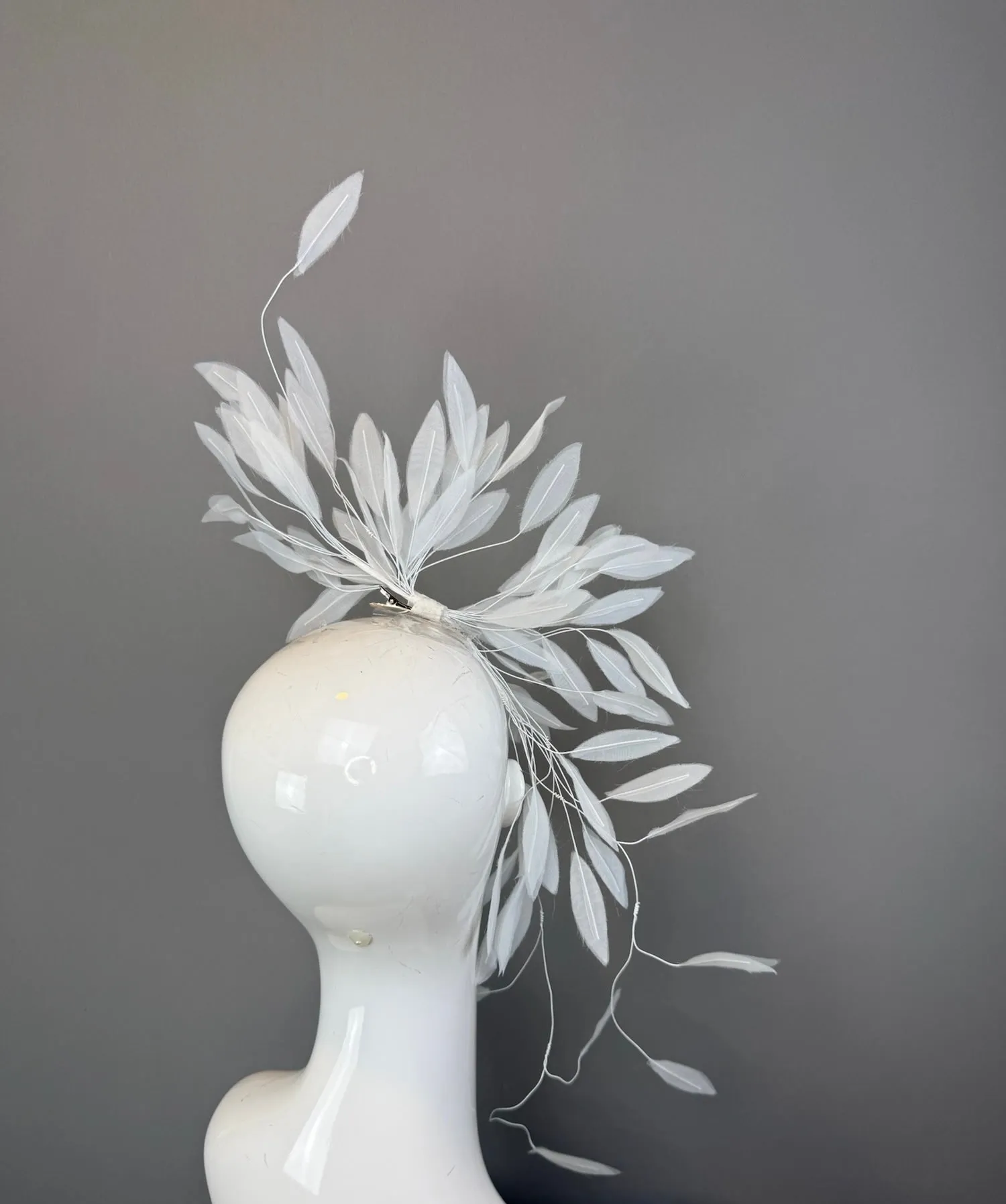 White Kentucky Derby fascinator, Derby Hat Alternative