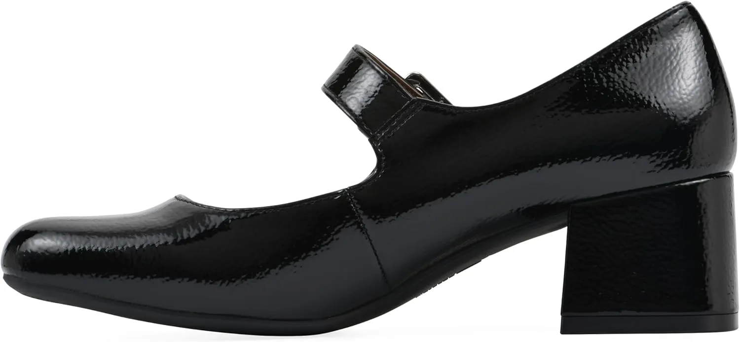 WHITE MOUNTAIN Women's Lasso Mary Jane Block Heel