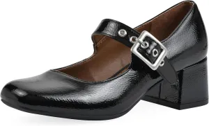 WHITE MOUNTAIN Women's Lasso Mary Jane Block Heel