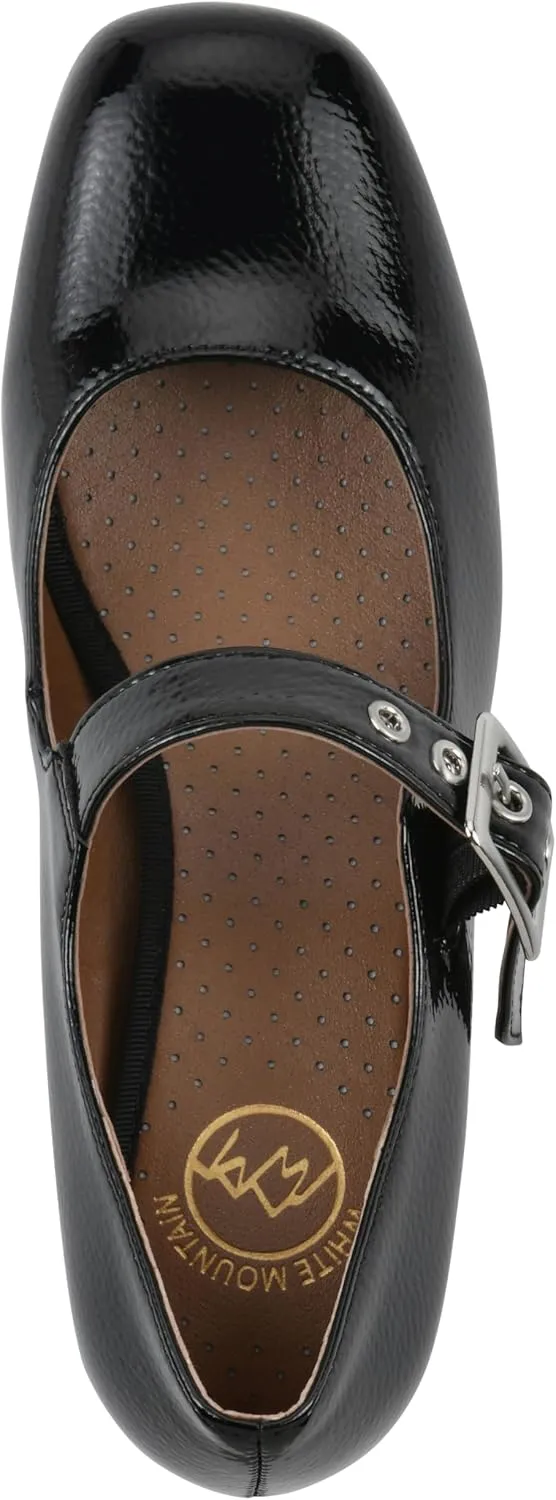 WHITE MOUNTAIN Women's Lasso Mary Jane Block Heel