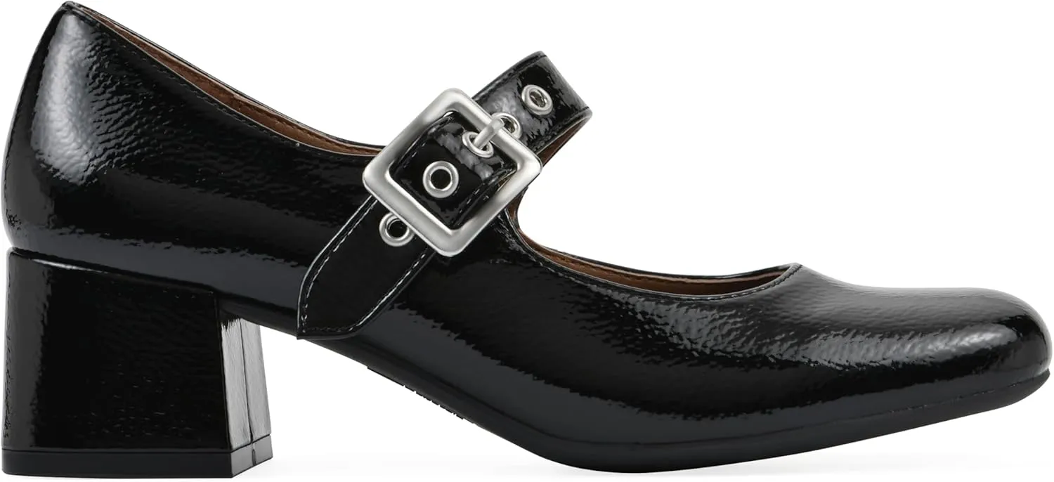 WHITE MOUNTAIN Women's Lasso Mary Jane Block Heel