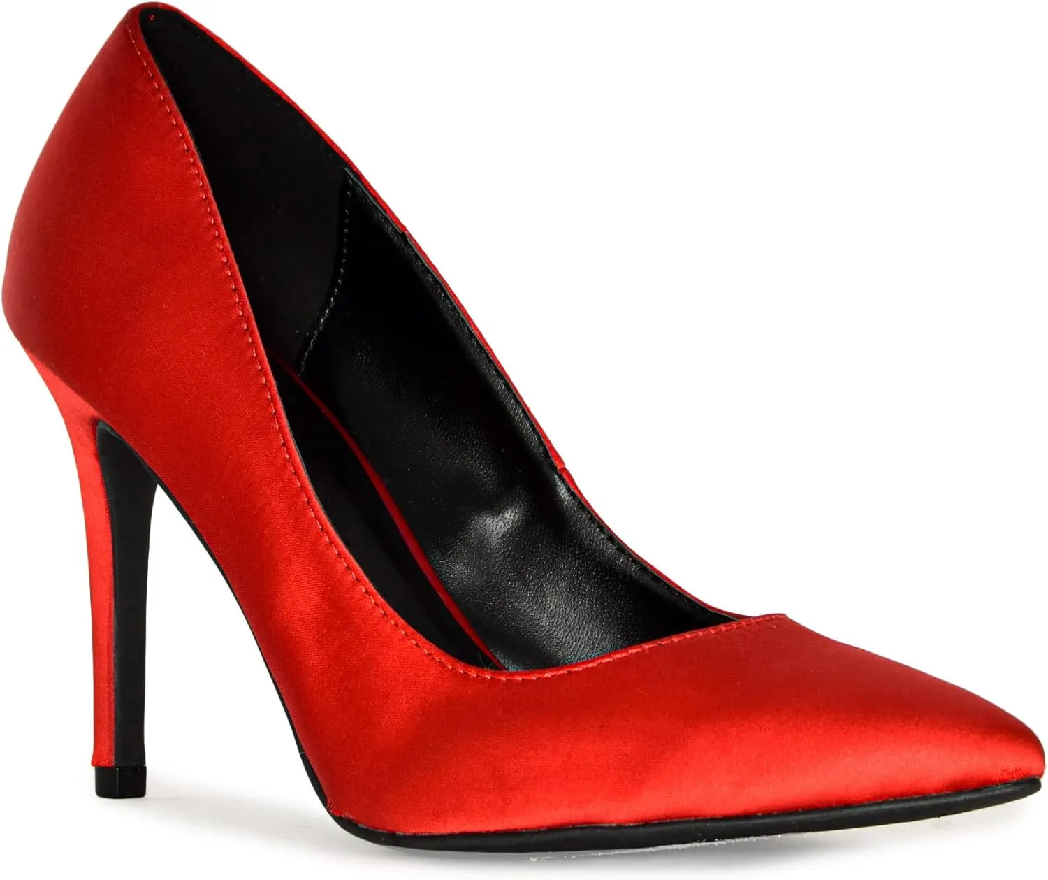 Wild Diva Women's Pointy Toe Dress Pump Heels