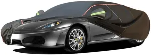WOLWES Car Cover are Suitable for Ferrari 430 Scuderia All-Weather Windproof, Snowproof, Rainproof, UV-Protected and Breathable All-Season Universal with Side Door Zip Oxford Cloth Car Cover (Color :