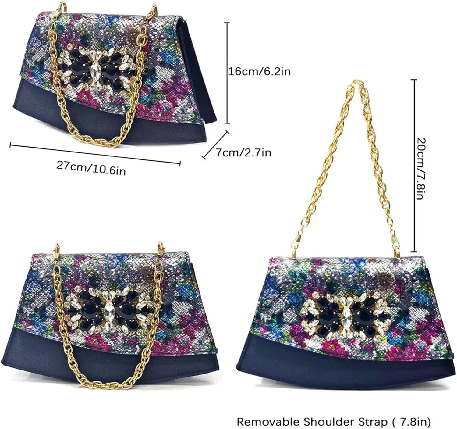 Womens 2025 Peep Toe Wedding Shoes Set Large Size Rhinestone Pumps and Big Evening Bag Party Satin Clutch Purse