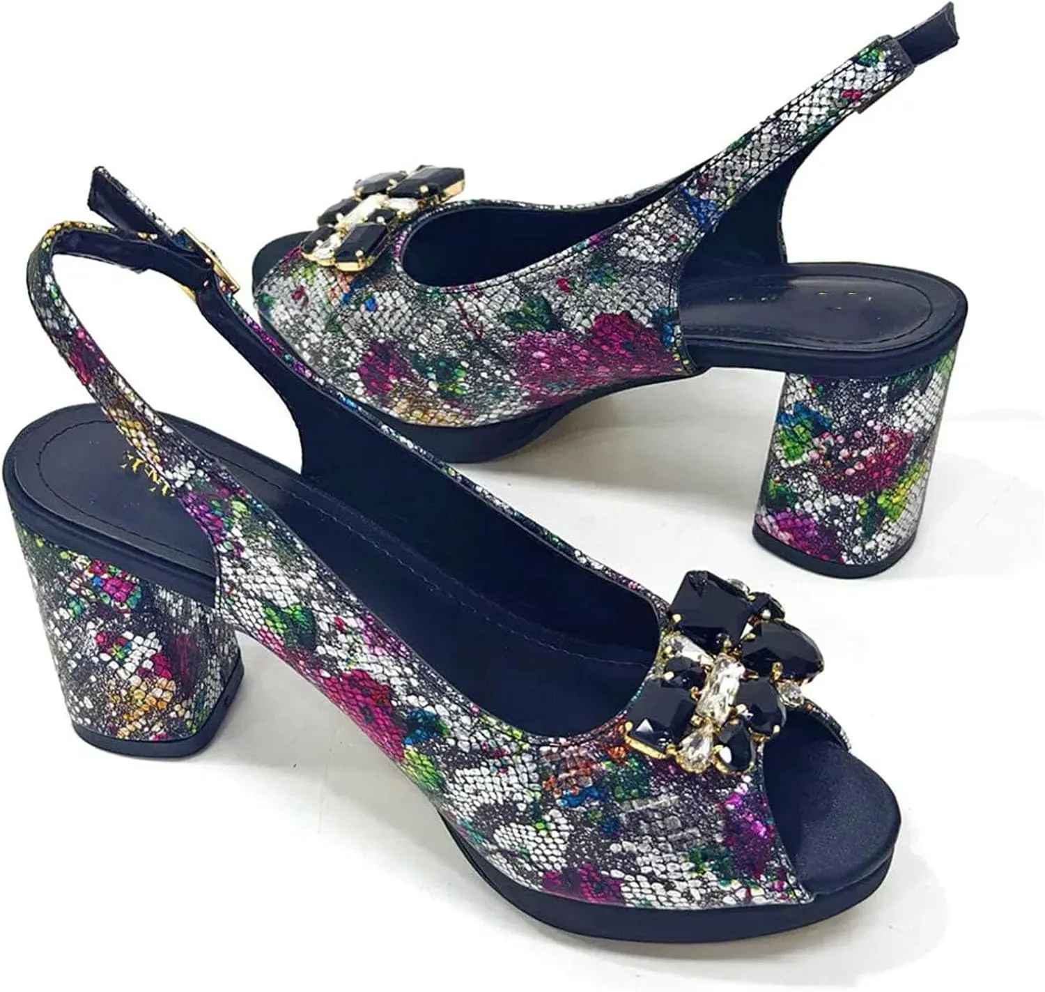 Womens 2025 Peep Toe Wedding Shoes Set Large Size Rhinestone Pumps and Big Evening Bag Party Satin Clutch Purse