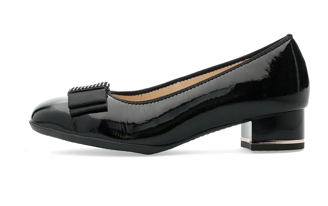 WOMEN'S ARA BLOCK HEEL PUMP | BLACK