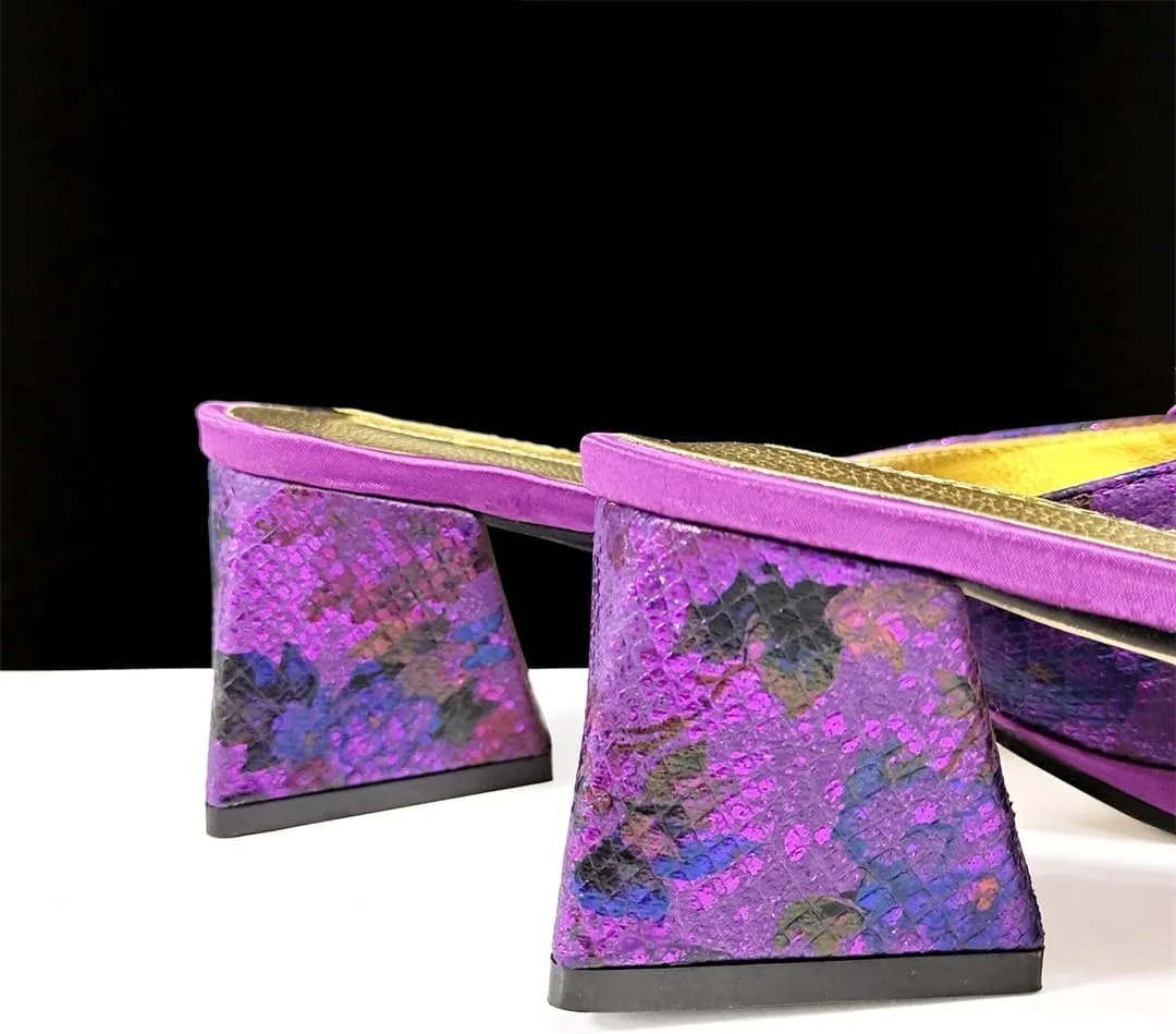 Women’S Peep Toe Rhinestone Sandals and Handbag Set with Platform Heel for Wedding and Party Wear