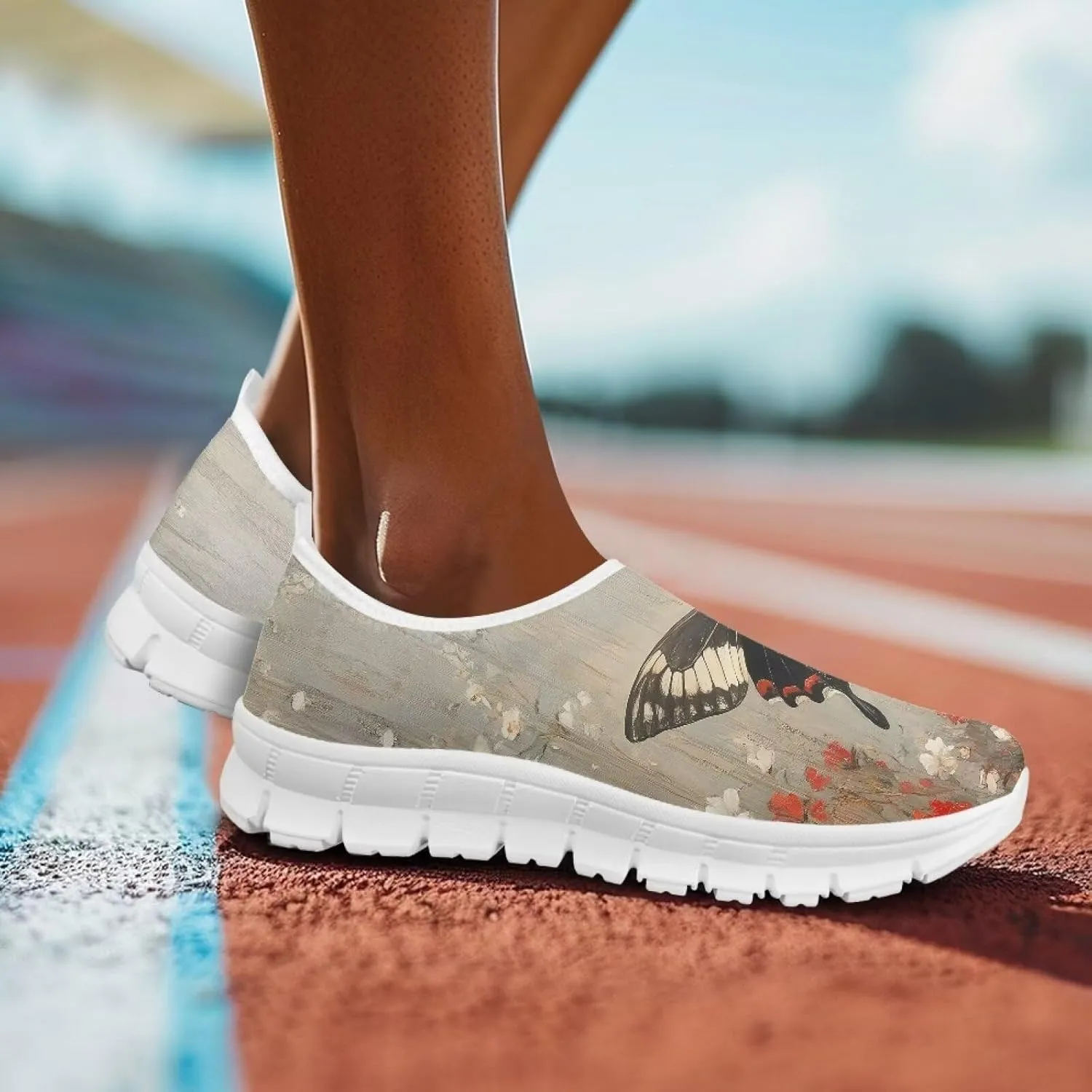 Women's Slip On Sneakers Comfort Casual Travel Walking Shoes Lightweight Non Slip Sports Running Shoes US 5.5-11.5