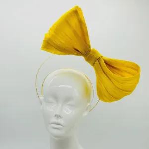 Yellow Derby Fascinator, Kentucky Derby Hat Alternative, Kentucky derby hat (PLATINUM LINE)