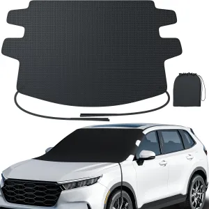 Zanch Upgrade Windshield Cover for Ice & Snow [Fast Install&Removal] 600D Oxford Fabric Against Magnetic Fit Snow, Ice, Frost, Winter Accessories - Fit for Large SUVs, MPV - XL (70''x54'')